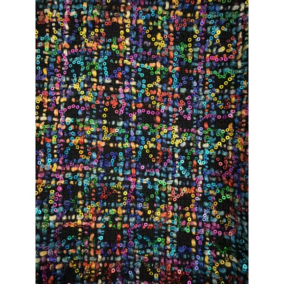 NWT Blank NYC Multicolor Sequin Tweed Blazer Jacket Size S - Picture 4 of 4